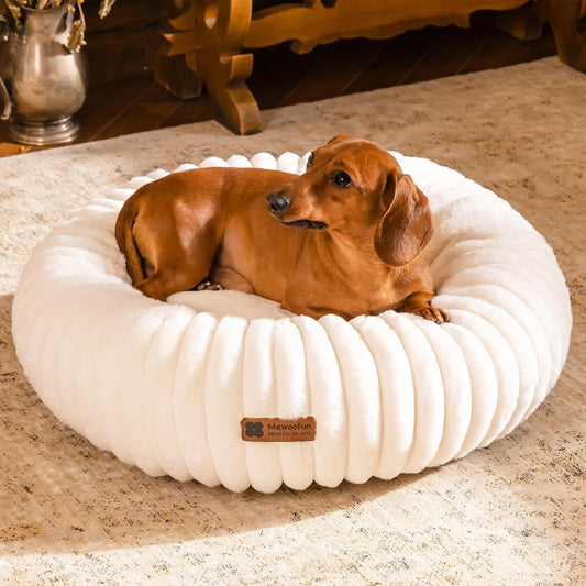 Premium Plush Calming Bed – Keeps Pets Safe, Calm & Rested