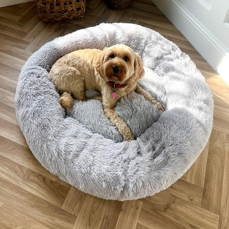 Calming Plush Pet Bed
