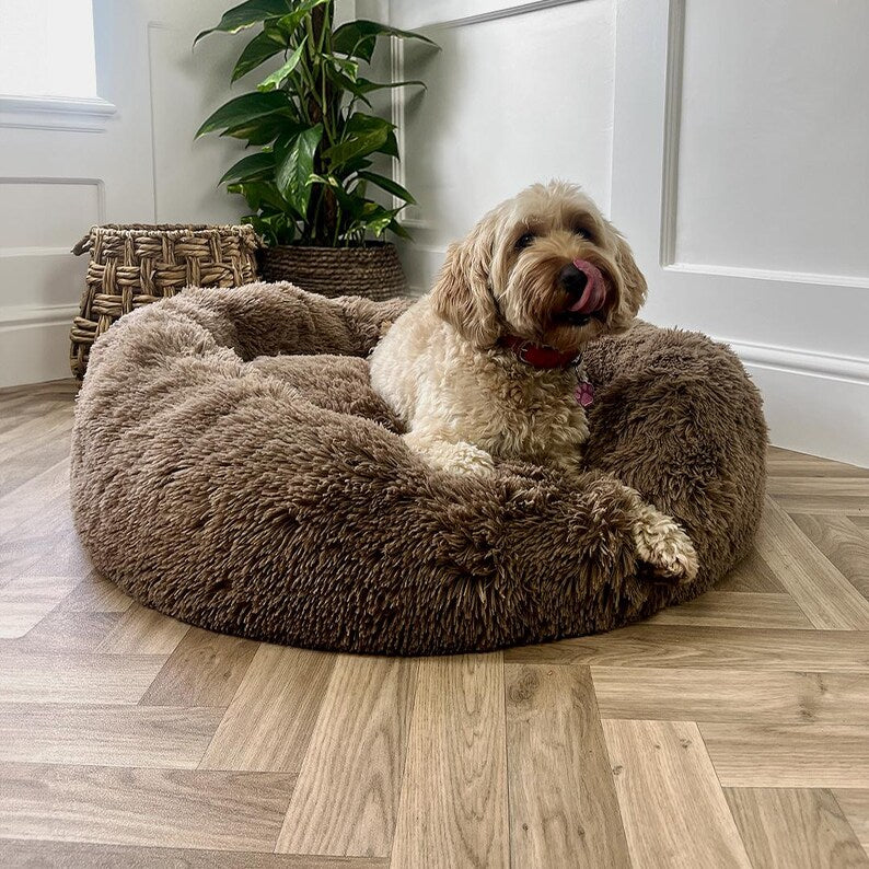 Calming Plush Pet Bed