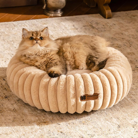 Premium Plush Calming Bed – Keeps Pets Safe, Calm & Rested